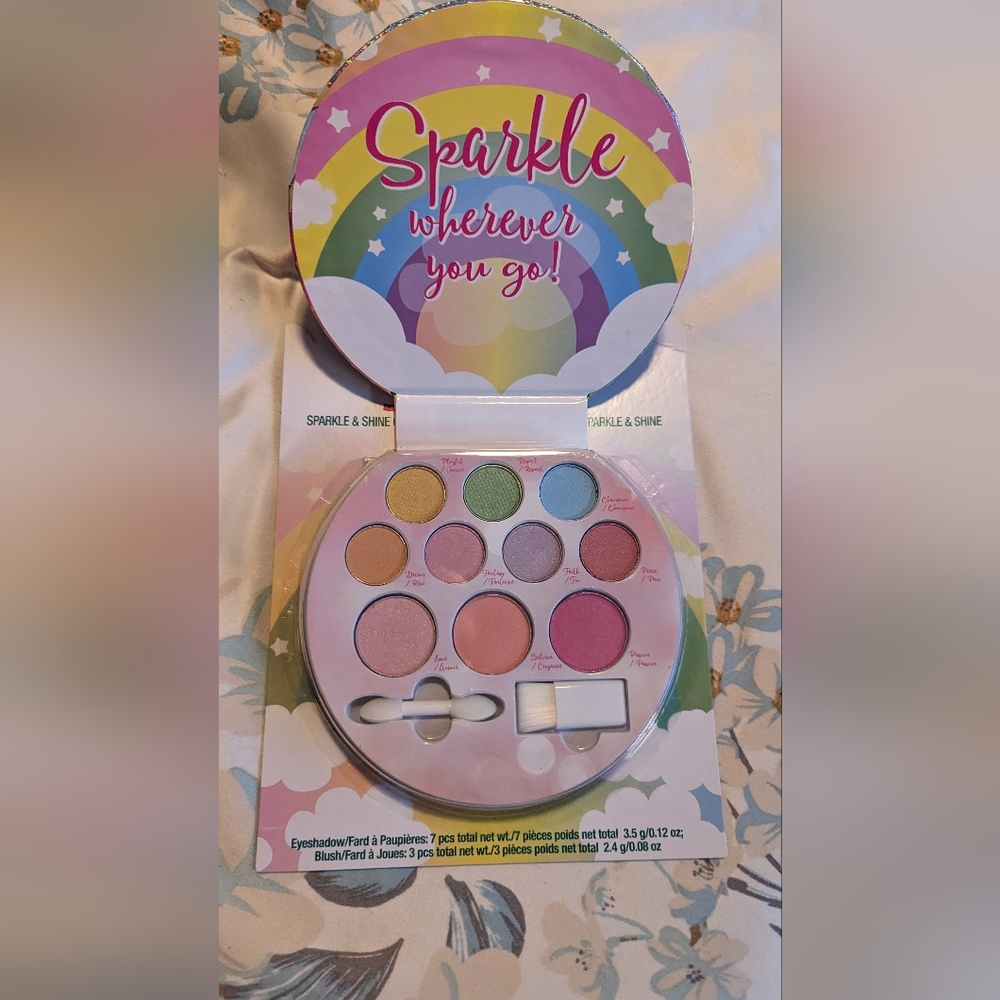 5 Brand new girl's Smackers Believe in Unicorns glitter eyeshadows